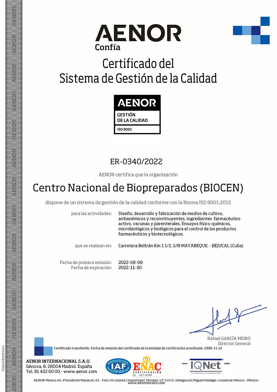Certficado de Gestión de Calidad Lloyd’s Register Certficado de Gestión de Calidad Lloyd’s Register